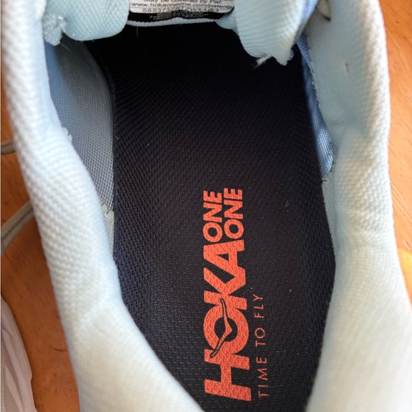 Hoka Women's Bondi 7 Road Running Shoes size 7.5 wide Blue Fog/Blue Glass - Picture 12 of 14